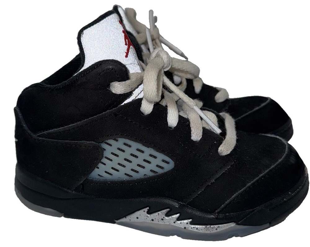 Nike Air Jordan 5 Retro OG Black Metallic Reimagined TD 9C Toddler HF3977-001